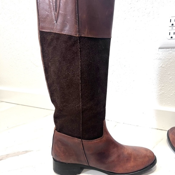 Steve Madden Brown Leather and Suede  Ritte Riding Boots 10 - Picture 8 of 8